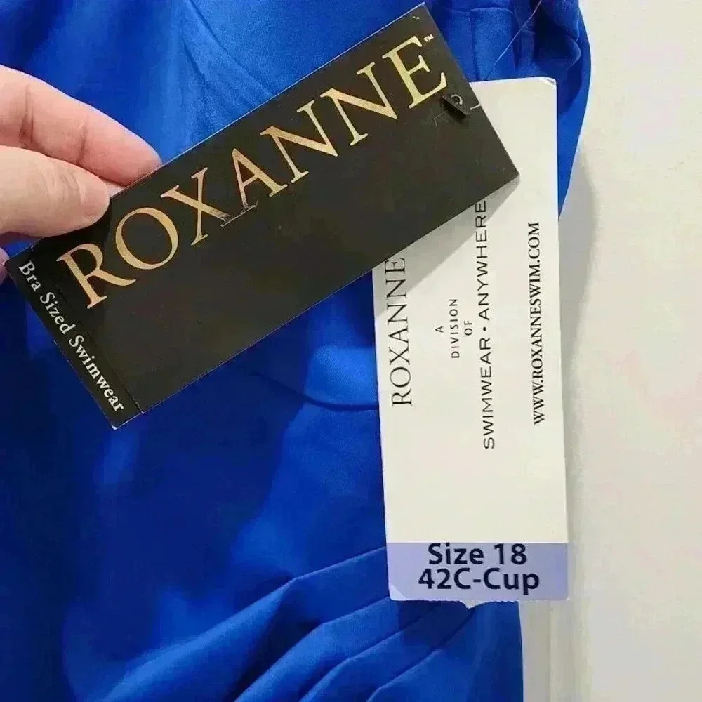 NWT Roxanne Bra Sized One Piece Swimsuit Size 18 42C Royal Blue - Picture 2 of 6